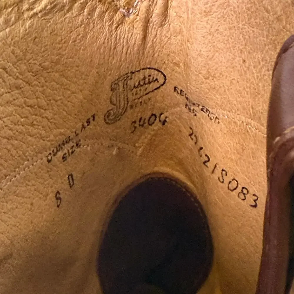 Justin Boots vintage justin